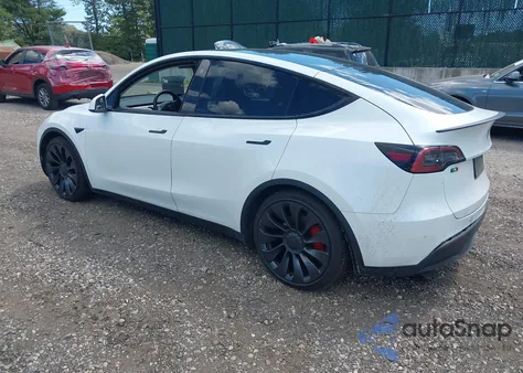 2022 Tesla Model Y Performance Dual Motor All-Wheel Drive из США, поврежденный, VIN 7SAYGDEF2NF310245
